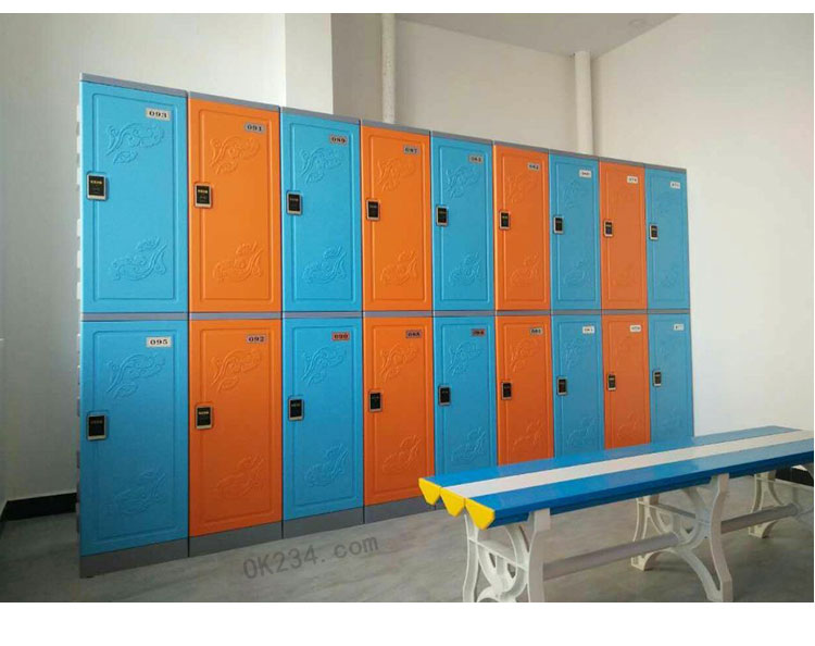 二層塑料更衣柜儲(chǔ)物柜實(shí)拍案例六