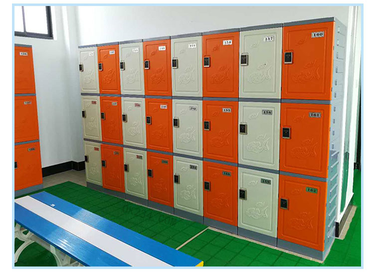 三層塑料更衣柜儲物柜案例實拍二